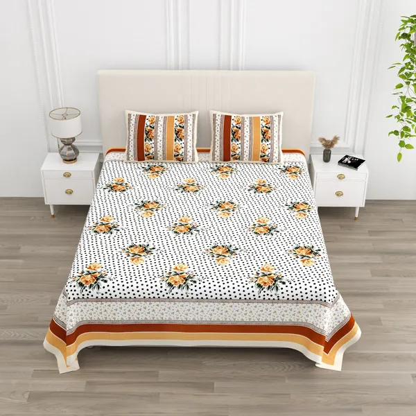 Amber_Cotton_Amber_Flora_Elegance_Double_Bedsheet_With_Pillow_Cover_100_X_108_Cm